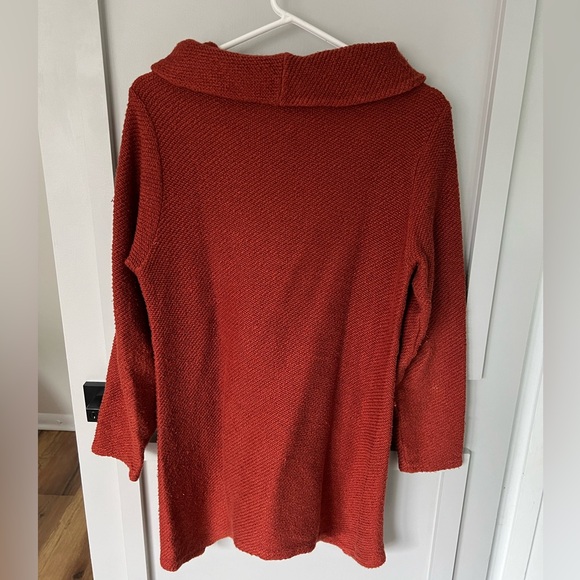 SOFT SURROUNDINGS  burnt orange women’s pullover knit sweater small - Picture 7 of 8